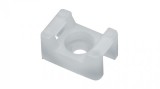 Set 100 buc suport cleme albe tip sa 15x9.5 din plastic pentru prindere colier plastic 9700 Cobra