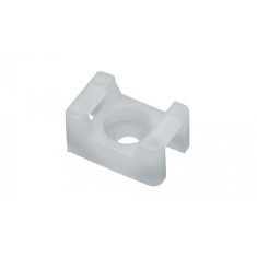 Set 100 buc suport cleme albe tip sa 15x9.5 din plastic pentru prindere colier plastic 9700 Cobra