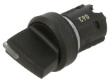 Comutator Rotativ 22mm Negru 3 Poziții