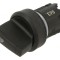 Comutator Rotativ 22mm Negru 3 Poziții