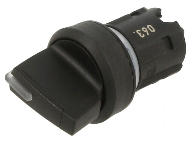 Comutator Rotativ 22mm Negru 3 Poziții