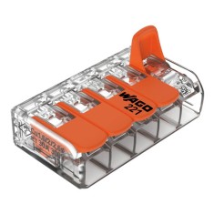 Conector derivatie 5 fire, max. 6 mm&sup2; (15 buc.) - WAGO 221-615