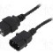 Cablu alimentare AC, 1.8m, 3 fire, culoare negru, IEC C14 tata, IEC C19 mama, AKYGA - AK-UP-02
