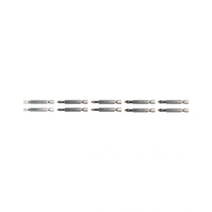 Set 10 biti PH1,2,PZ1,2 1/4 50mm Yato YT-04832