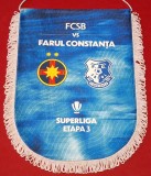 Fanion de protocol-oficial - meci fotbal FCSB (Steaua) - FARUL CONSTANTA (sezonul 2026-2027 - etapa 3-a)