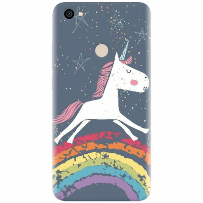 Husa silicon pentru Xiaomi Redmi Note 5A, Unicorn Rainbow foto
