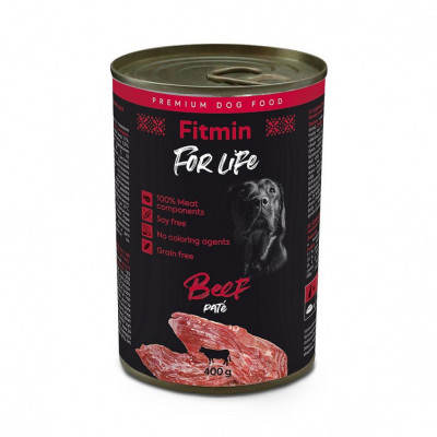 Konzerva Fitmin For Life BEEF pat&amp;eacute; 400 g foto