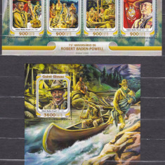 DB1 Guineea Guinea Cercetasi Baden Powell MS + SS MNH