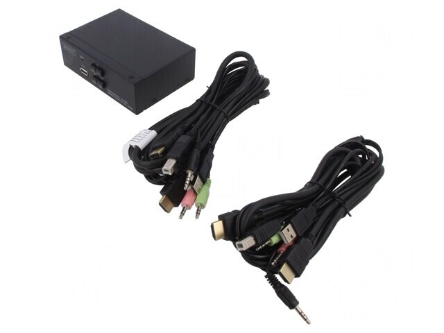 &Icirc;ntrerupător KVM HDMI 1.4 USB 2.0 Negru