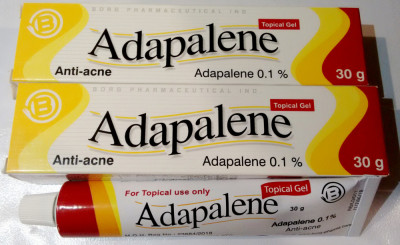 ADAPALENE 0.1% Differin Adapalena Gel Acnee Adaferin Retinol Riduri 30 grame foto