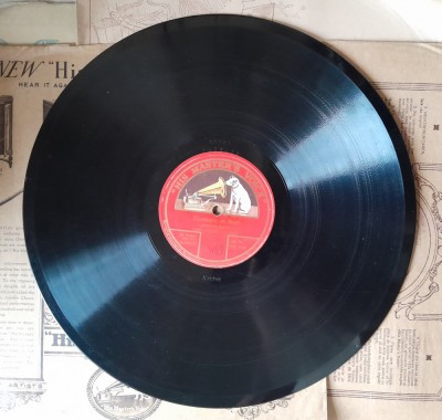 Enrico Caruso Sancta Maria/ Noel disc patefon/gramofon foto