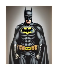 Sticker decorativ, Batman, Negru, 85 cm, 6189ST foto