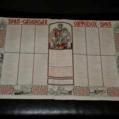 Calendar crestin ortodox 1985