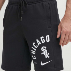 Nike pantaloni scurti Chicago White Sox barbati, culoarea negru