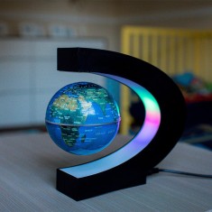 Glob Pamantesc Magnetic Plutitor cu Iluminare LED foto