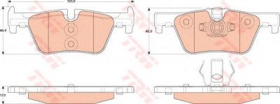 Set placute frana,frana disc BMW Seria 4 Cupe (F32, F82) (2013 - 2016) TRW GDB1919 foto