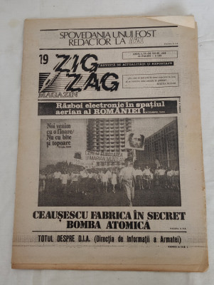 ZIG ZAG Magazin (17-23 iulie 1990) Anul 1, nr. 19 foto