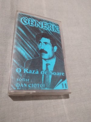 CASETA AUDIO FORMATIA GENERIC-O RAZA DE SOARE RARA !!!! ORIGINALA foto
