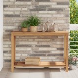 vidaXL Masă de consolă Maro 110 x 40 x 45 cm Lemn masiv de tec