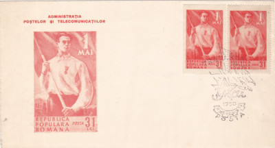 1950 Romania - FDC 1 Mai (dantelat + nedantelat), LP 264 &amp;amp; LP 264 a foto