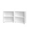 Biblioteca cu 2 rafturi Vela, Alb, 77 cm