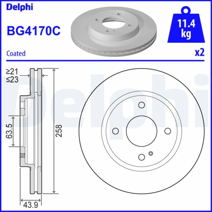 DELPHI BG4170C Disc frana