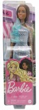 PAPUSA BARBIE TINUTE STRALUCITOARE SATENA CU ROCHITA BLUE, BARBIE - Fashionistas