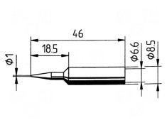 V&acirc;rf Conic 1mm pentru Ciocan de Lipit Stație de Lipit