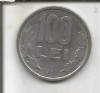 No(1) moneda-ROMANIA-100 Lei 1992