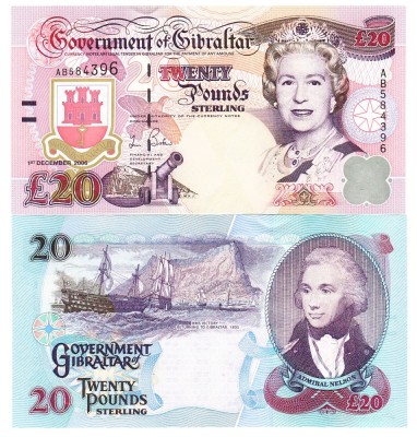 Gibraltar 20 Pounds 2006 P-33 UNC foto