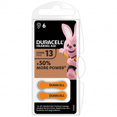 Baterii Duracell pentru aparat auditiv HA ZA 13, 6 buc