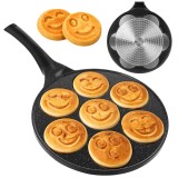Tigaie pentru clatite si oua Ruhhy, 7 forme, inductie, 26,5 cm