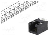 Conector RJ12 6 pini Cat 5 SMT orizontal ENCITECH