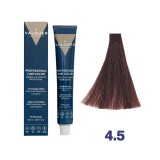 Castaniu Mediu Rosiatic 4.5 - Vopsea de par cu plex si arginina Valquer 60g
