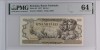 100 lei August 1947 PMG64 UNC bancnota gradata