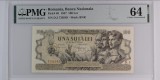 100 lei August 1947 PMG64 UNC bancnota gradata