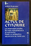 Cumpara ieftin Rara 2001 ACTUL de CTITORIRE ca FENOMEN ISTORIC in TARA ROMANEASCA si MOLDOVA pana la Sec XVIII 624 pag &ndash; V. Puscasu. Edificii de Cult Hramuri Ctitori