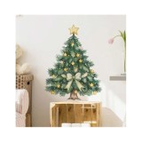 Cumpara ieftin Sticker/Autocolant Craciun Brad cu Stelute 30x90cm - 661522