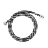 Furtun Dus PVC Crom Negru 1.5m Rezistent Flexibil Racord Cupru G1/2