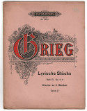 Partitura muzicala Grieg - Lyrische Stucke Heft VI no. 4-6 op. 57