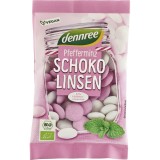 Dennree Bomboane Bio Menta Piperata &amp; Ciocolata Amaruie Vegane 52% Cacao