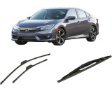 Cumpara ieftin Set 3 stergatoare HONDA CIVIC X Hatchback (FC_, FK_) din 2017-2022, pentru parbriz si luneta fata si spate auto, Bosch Twin-Aerotwin Retrofit, din cau