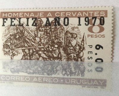 URUGUAY 1969, CERVANTES, SUPRATIPAR - MNH foto