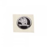 Emblema logo model nou sigla cheie auto Skoda argintiu-negru
