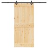 Ușă glisantă cu set de feronerie 95x210 cm, lemn masiv de pin