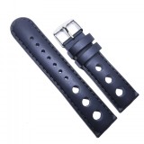 Cumpara ieftin Curea Ceas Silicon Neagra cu Gaurele, Latime 20mm 22mm, Catarama Argintie, Model Unisex