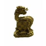 Dragon cu Moneda din Rasina 11x8 cm - FS503