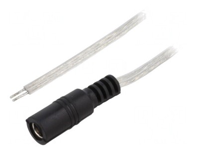 Cablu Prelungitor DC 5m 5,5/2,1mm Transparent foto