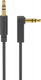 Cablu audio Jack Stereo 3.5mm tata - 3.5mm tata 90grade 1m Goobay