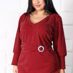 Bluza Eleganta Lurex Bordo - 52Marimea